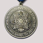 Forschungsloge „Quatuor Coronati“, VGLvD, 50 Jahre. Medaille von Hajo Naber